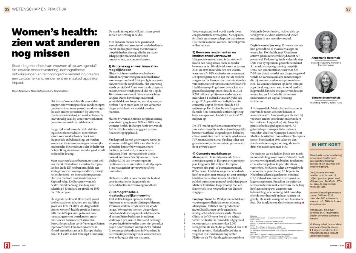 Women's Health: Underserved but Full of Investment Potential