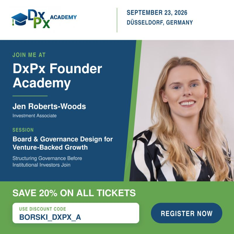 Borski at the DxPx Founder Academy in Düsseldorf